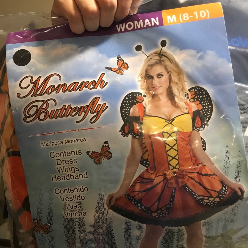 NWT Adult monarch butterfly costume.